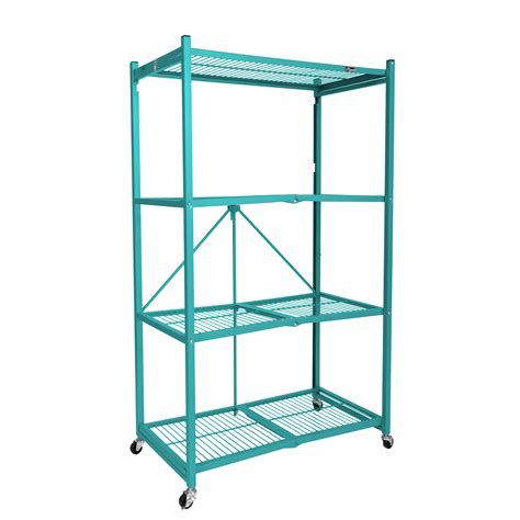 Buy office supplies online and read professional reviews on folding bookcases bookcases. Origami Wheeled 4-Shelf Folding Metal Steel Wire Shelving ...