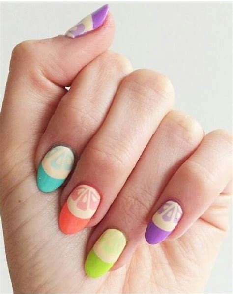 Fαshiση Gαlαxy 98 Colourfull nude fruit nail art