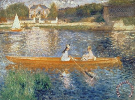 Pierre Auguste Renoir Boating On The Seine Painting Boating On The