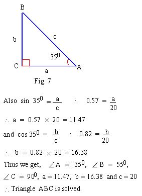 Solve the right triangle for the missing side lengths, using special right triangle ratios. PinkMonkey.com-Trigonometry Study Guide - 3. 1 Solving ...