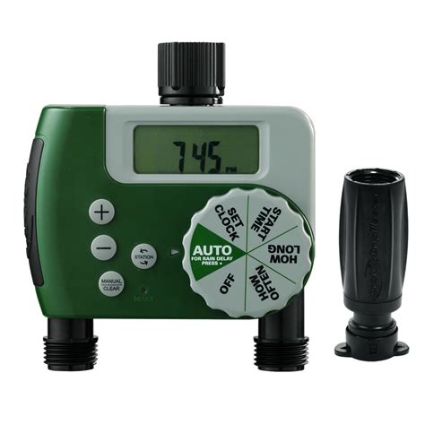 Hose timers are literally attached to your garden hose and offer a variety of features that allow you to customise how your garden is being watered. Orbit 2-Program Digital Hose End Timer at Lowes.com