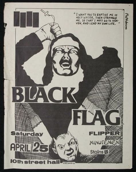 Raymond Pettibon Black Flag Flyer Raymond Pettibon Gig Posters