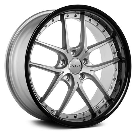 Xix Exotic X61 Wheels Silver With Black Lip Rims