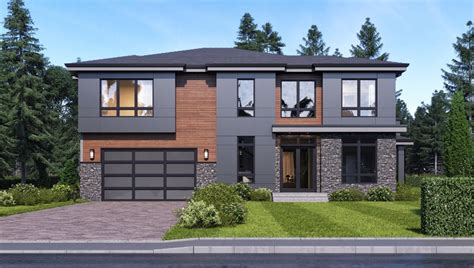 Two Story 4 Bedroom Modern Style House Plan 4290