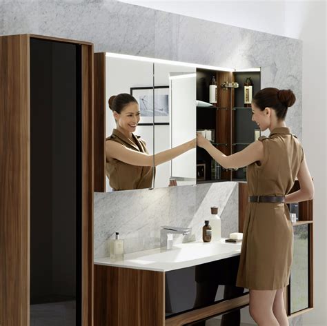 Vitra sento medium unit with 1 door 40cm. VitrA M-Line Infinit 120cm Mirror Cabinet - UK Bathrooms