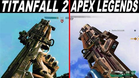 Apex Legends Vs Titanfall 2 Weapons Comparison Youtube