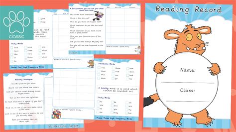 Teachers Pet Reading Diary Record Eyfsks1