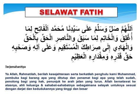Selawat Fatih Blog Surah Al Quran