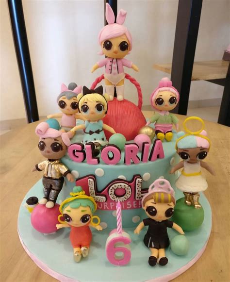 She knocked it out of the park on this cake. LOL Surprise Dolls Birthday Cake | Doll birthday cake, Lol ...