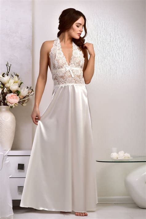 Bridal Nightwear Bridal Nightgown Lace Nightgown Wedding Night Lingerie Honeymoon Lingerie