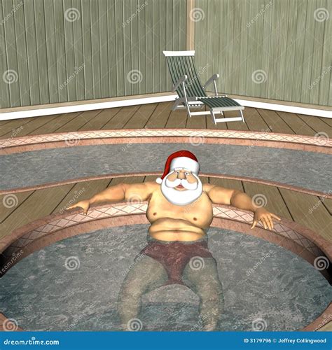 Santa Hot Tub 1 Royalty Free Stock Image Image 3179796
