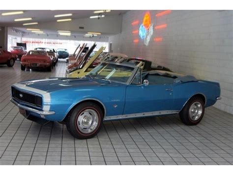 1967 Chevrolet Camaro Rsss Convertible Blue On Blue 350 4 Speed For