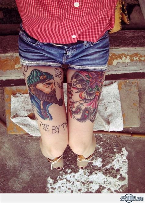 Couple Tattoo Girl Thigh Tattoos Cute Thigh Tattoos Thigh Tattoo