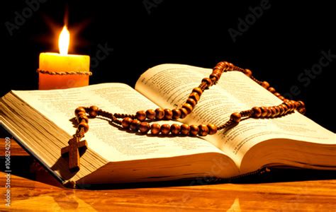 Holy Bible And Rosary Stock Photo Adobe Stock