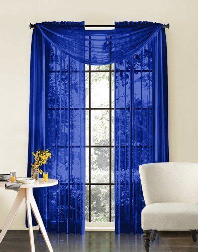 If the window size is 42inch ,each panel should be 42inch and you can change panels to. LuxuryDiscounts Beautiful Elegant Solid Royal Blue Sheer ...