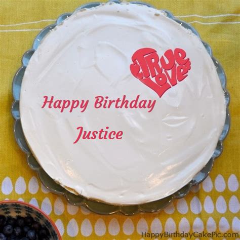 Fabulous Happy Birthday Cake For Justice