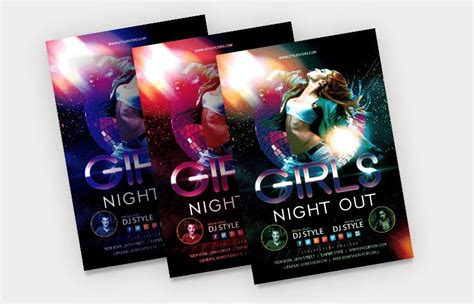 Girls Night Out Psd Free Flyer Template Free Psd Templates