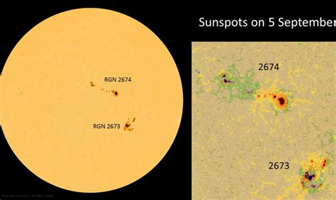 Sunspots On 5 September 2017 Noaa Nws Space Weather Prediction Center