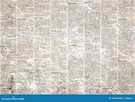 Old Vintage Grunge Newspaper Paper Texture Background Royalty Free