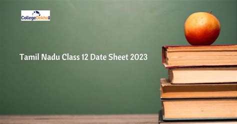 Tamil Nadu Hsc Timetable 2023 Released Check 12th Subject Wise Exam