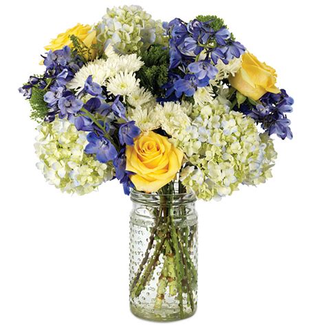 Blueberries And Sweet Cream Bouquet Calyx Flowers Inc