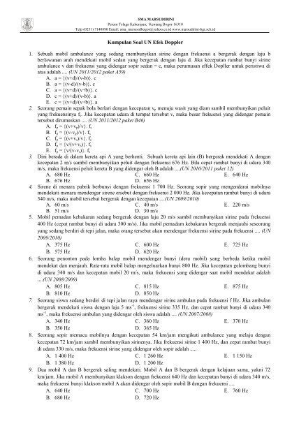 Http Fisikastudycenter.com Bank-soal-semester 260-sma-hukum-gravitasi