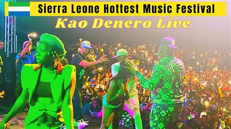 Africa Hottest Music Festival Sierra Leone Kao Denero Live Performance Back To My Root