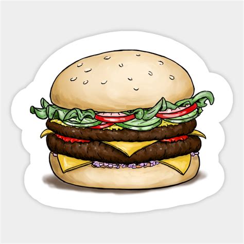 Cheeseburger Cheeseburger Sticker Teepublic
