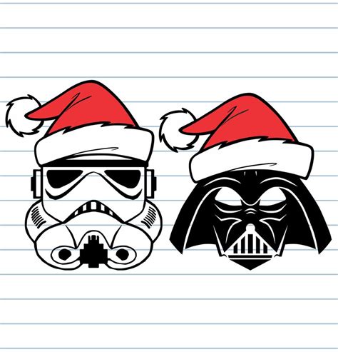 Star Wars Svg Christmas Svg Star Wars Christmas Svg Darth Etsy