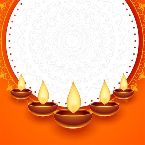 Free Vector Happy Diwali Festival Card