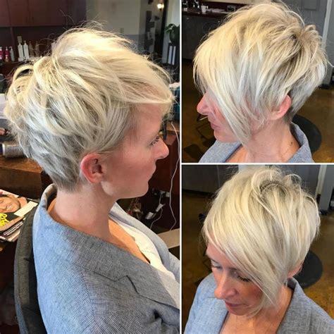 To accentuate your looks you can get hair colored and ask for blunt if you are having a tough time to decide between bob and pixie then we suggest you to go for this long layered pixie bob haircut. Pixie Haircuts with Bangs - 50 Terrific Tapers in 2020 ...