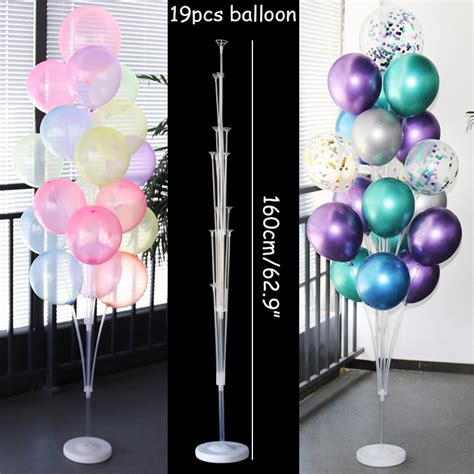 Balloon Stand Holder And Balloons