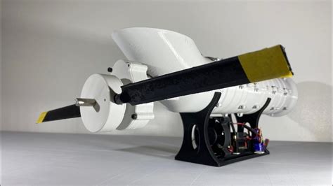 D Printed Edf Powered Turboprop Large Propeller Youtube