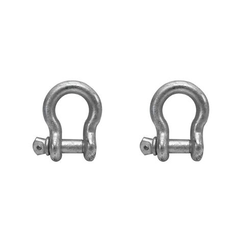 2 Pc 3 16 Screw Pin Anchor Shackle Galvanized Steel Drop Forged 665 L