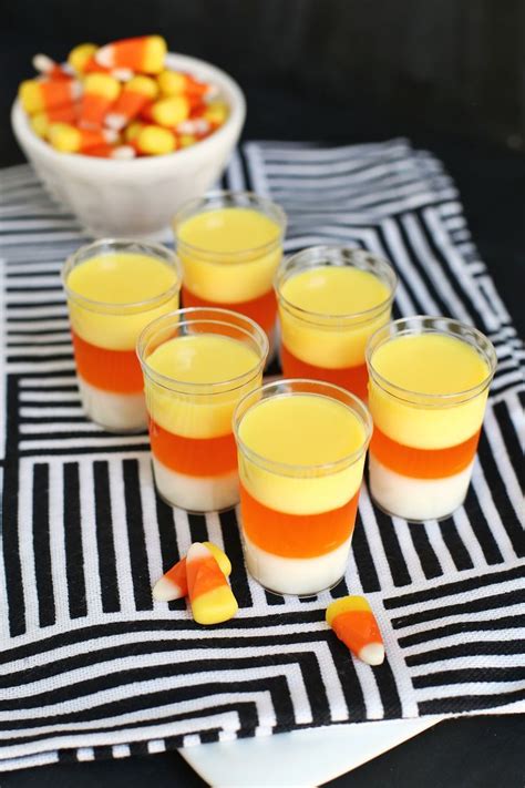 2 cups of hot water or milk all depends which alcohol you. Candy Corn Jello Shots! - A Beautiful Mess | Recipe ...