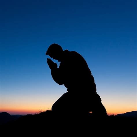 Praying Silhouette