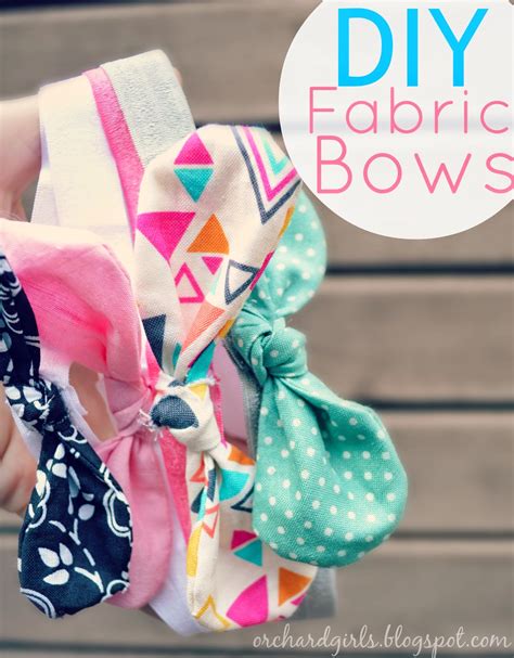 Orchard Girls: DIY: Fabric Bows and Headbands