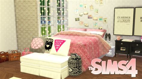 Sims 4 Speed Build Beauty Guru Inspired Bedroom