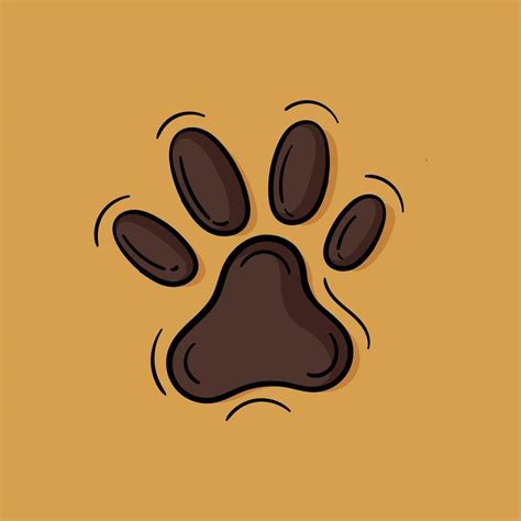 Hand Drawn Illustration Of Dog Or Cat Paws 3754712 Vector Art At Vecteezy