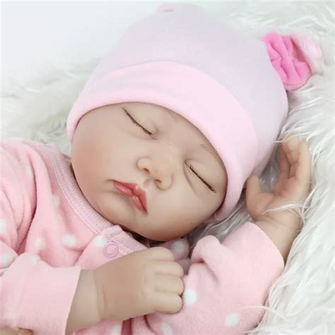 Npkdoll Inches Sleeping Doll Reborn Babies Silicone Lifelike Baby