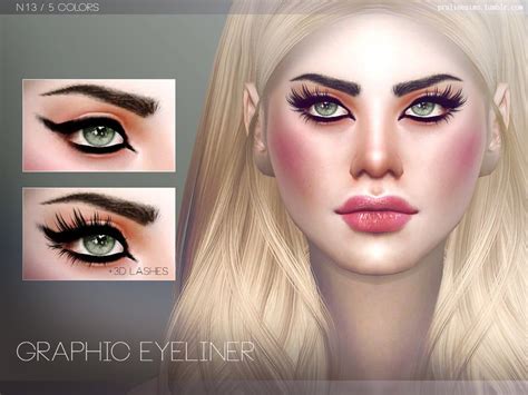 Eyeliner In 5 Colors Found In Tsr Category Sims 4 Female Eyeliner