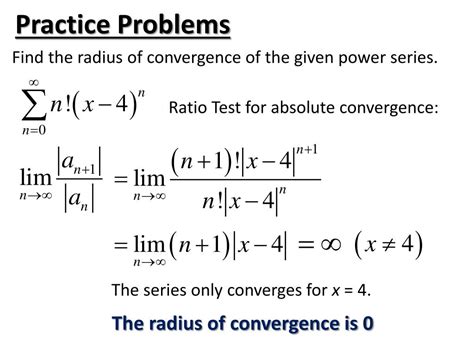 How To Find Radius Of Convergence Of Power Series