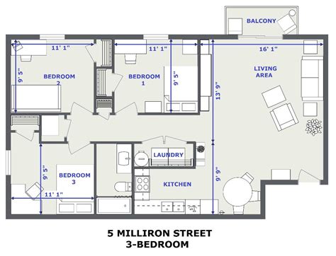Contemporary bedroom college room college dorm rooms room home dorm bedding room another idea for the layout of the room. 5 Milliron 3 Bedroom Layout - Bobcat Rentals, Ohio ...