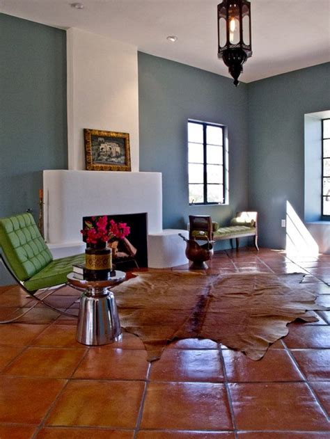 The feature of blue color nano crystallized stone slabs for flooring tiles from golden phoenix group. Warm And Rustic Saltillo Tiles For Your House in 2020 ...