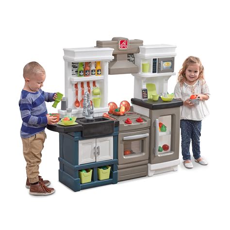 Step2 Modern Metro Play Kitchen With 33 Piece Accessory Play Set