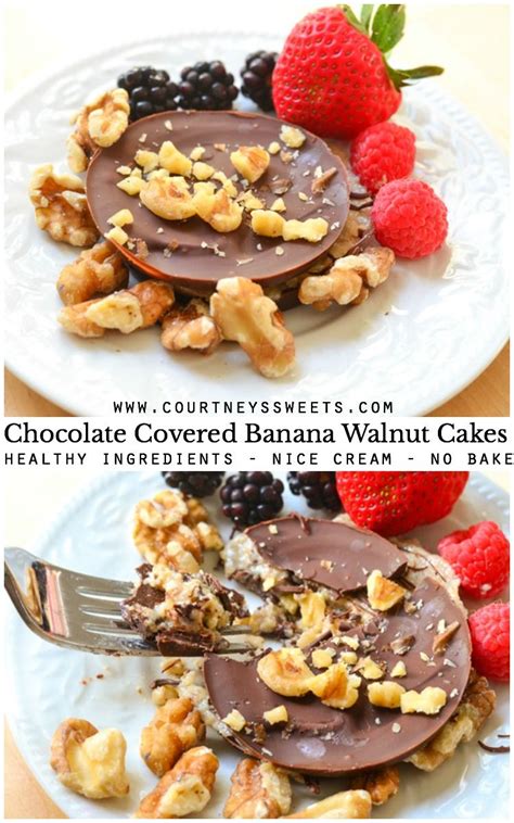 It is similar to those light and airy fancy cakes sold in the bakeries. Chocolate Covered Banana Walnut Cakes ( Nice Cream Recipe ...