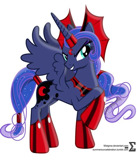 Reflected Luna Shadow By Cencerberon On Deviantart Princess Luna