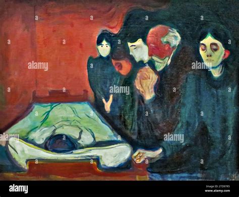 At The Deathbed 1895 Painting By Artist Munch Edvard 1863 1944