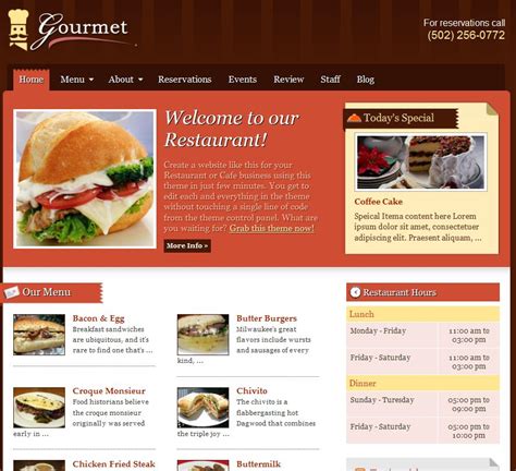 Best Restaurant Wordpress Themes Dobeweb
