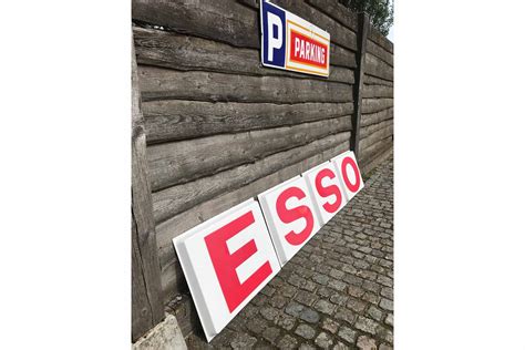 Vintage Esso Sign Letters Retro Station